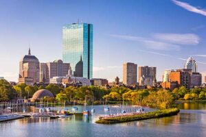 view of the city of boston ma
