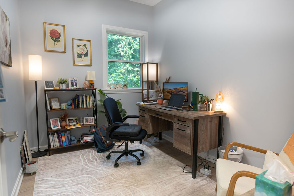 Counselor office with natural light at the Sharon, Massachusetts center