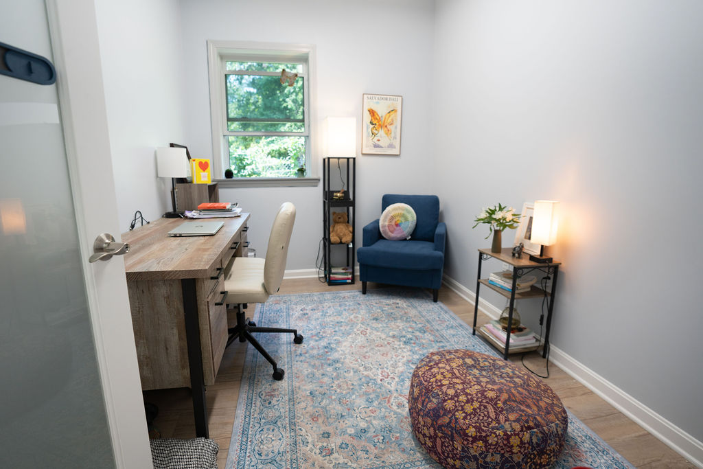 Individual therapy office at Rockland Recovery Behavioral Health in Sharon, Massachusetts